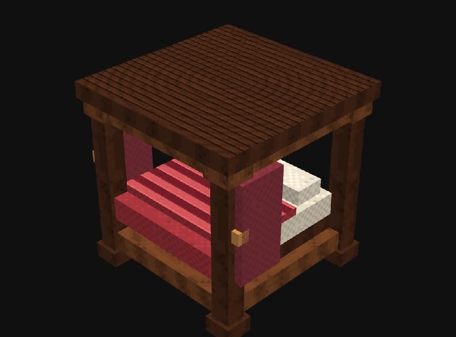 Curtained Bed – image 1