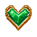 Art Deco Emerald Heart - media 1