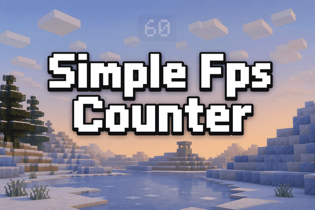 Game Counter Java Simple Fps Counter | Free Java 1.21.5 Mod | CreativeMode