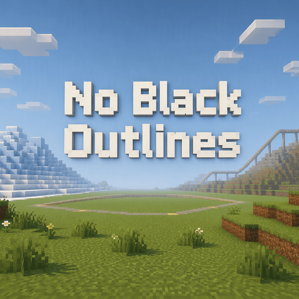 No Black Outlines | Free Java 1.21.5 Mod | CreativeMode