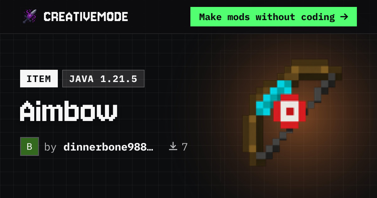 Aimbow | Free Java 1.21.5 Mod | CreativeMode