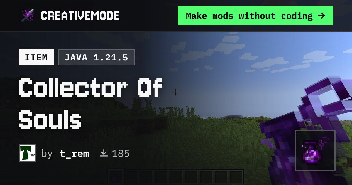 Collector Of Souls | Free Java 1.21.5 Mod | CreativeMode
