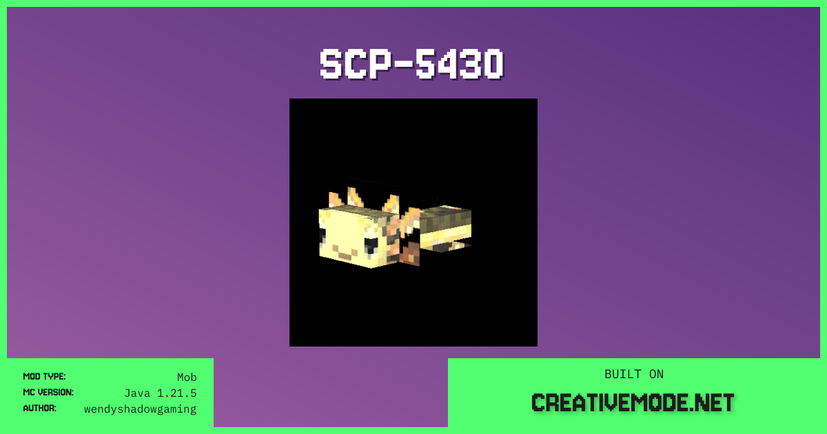 SCP-5430 | Free Java 1.21.5 Mod | CreativeMode