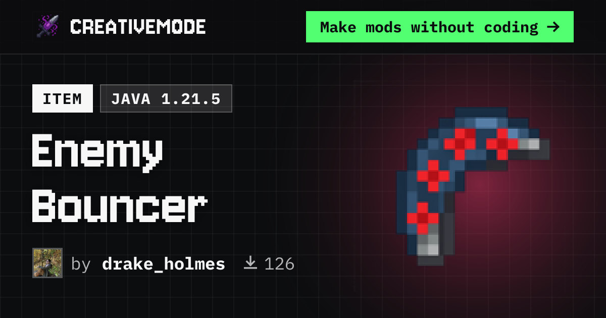 Enemy Bouncer | Free Java 1.21.5 Mod | CreativeMode