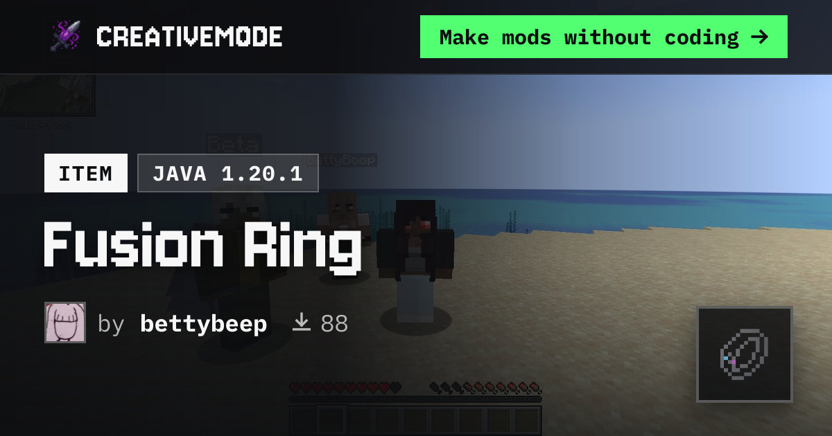 Fusion Ring | Free Java 1.20.1 Mod | CreativeMode