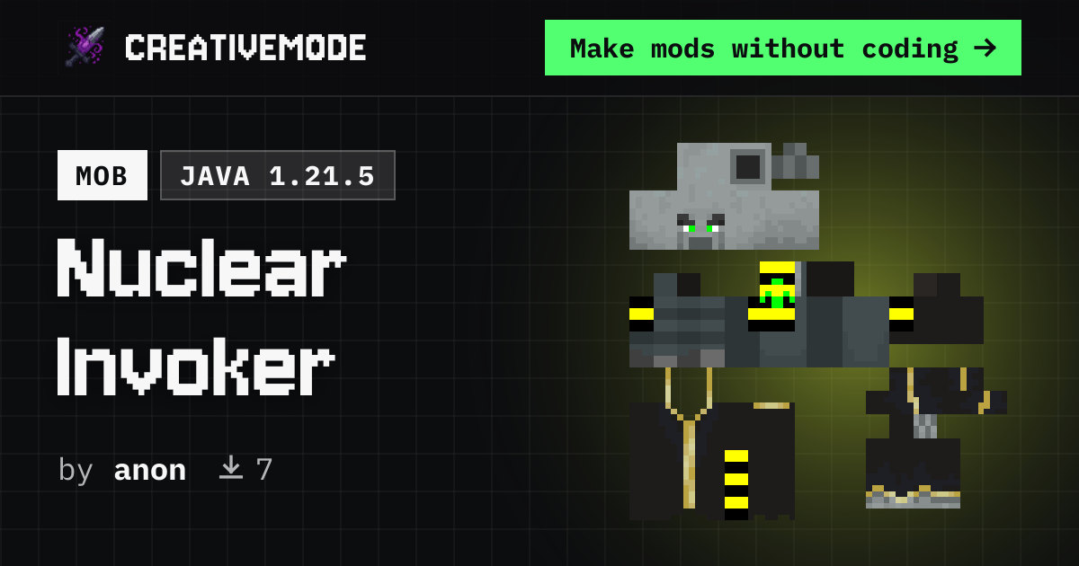 Nuclear Invoker | Free Java 1.21.5 Mod | CreativeMode