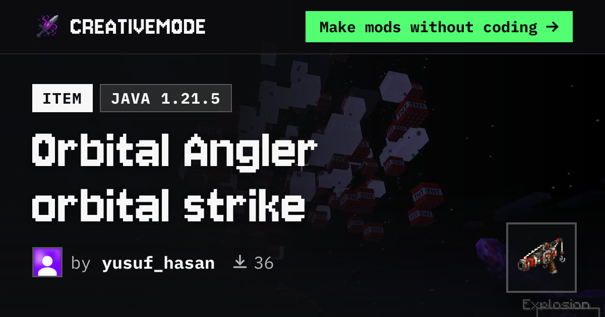 Orbital Angler orbital strike | Free Java 1.21.5 Mod | CreativeMode