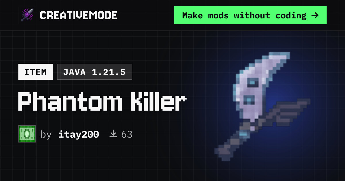 Phantom Killer | Free Java 1.21.5 Mod | CreativeMode