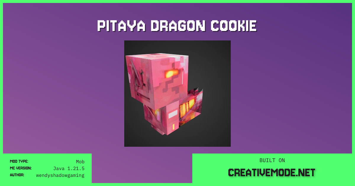 Pitaya Dragon Cookie | Free Java 1.21.5 Mod | CreativeMode