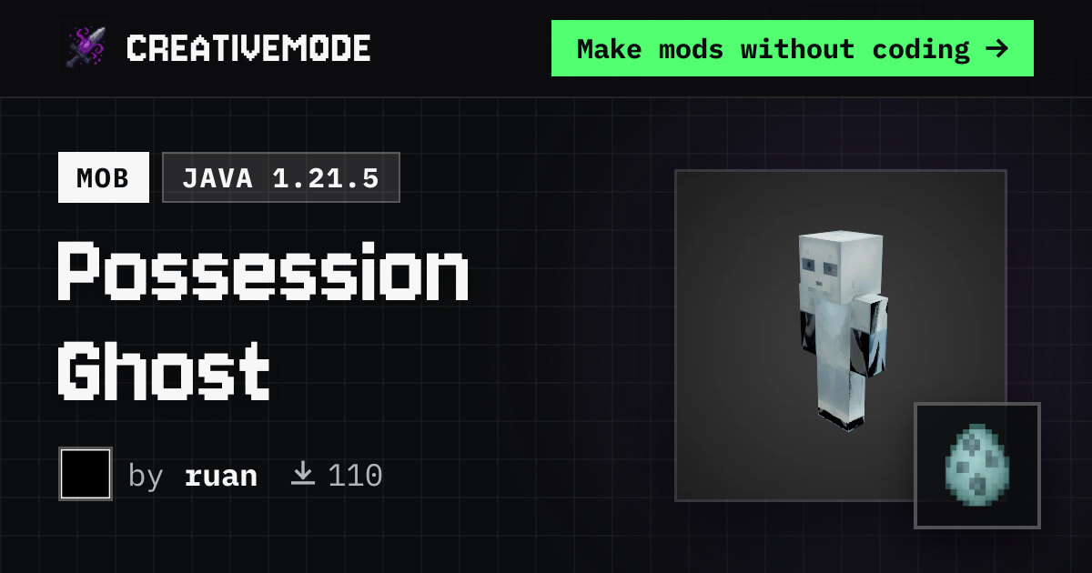 Possession Ghost | Free Java 1.21.5 Mod | CreativeMode