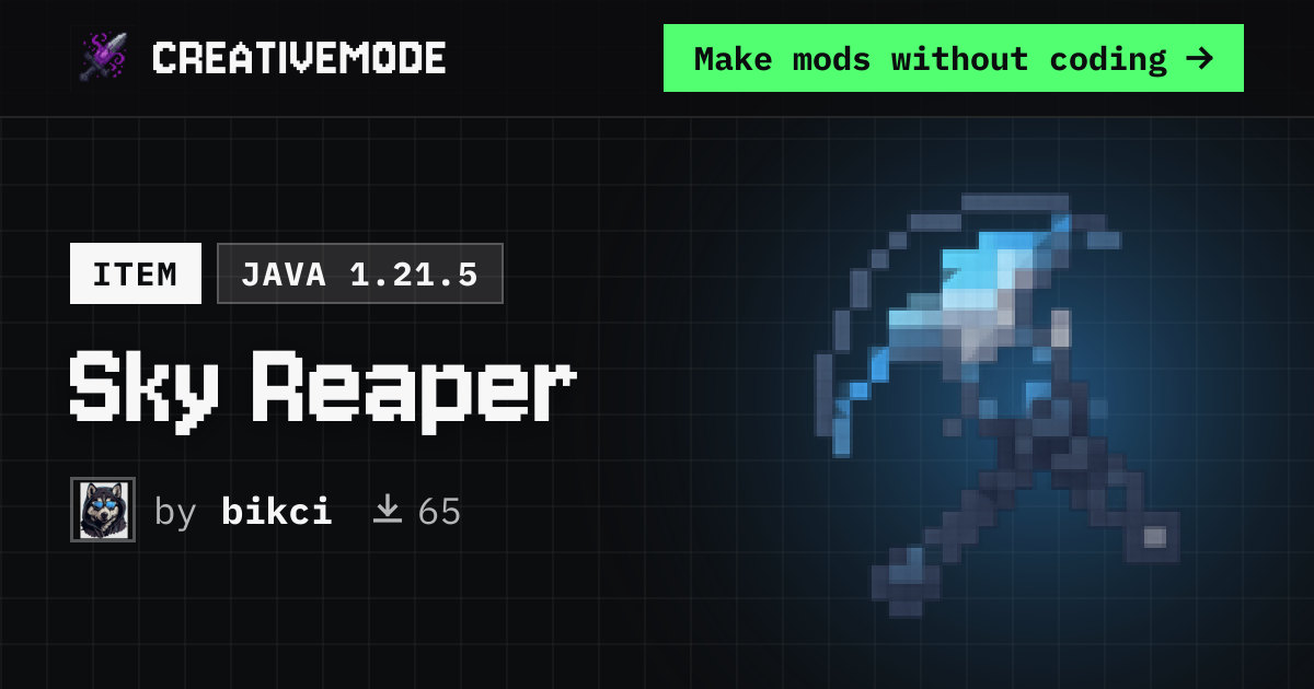 Sky Reaper | Free Java 1.21.5 Mod | CreativeMode