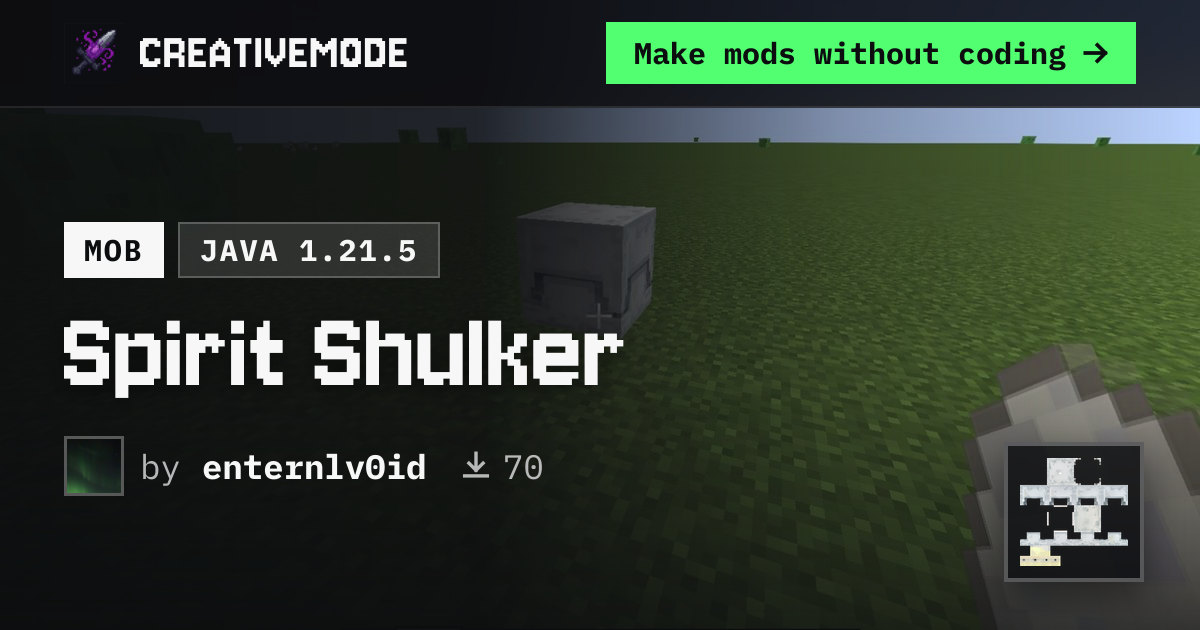 Spirit Shulker | Free Java 1.21.5 Mod | CreativeMode