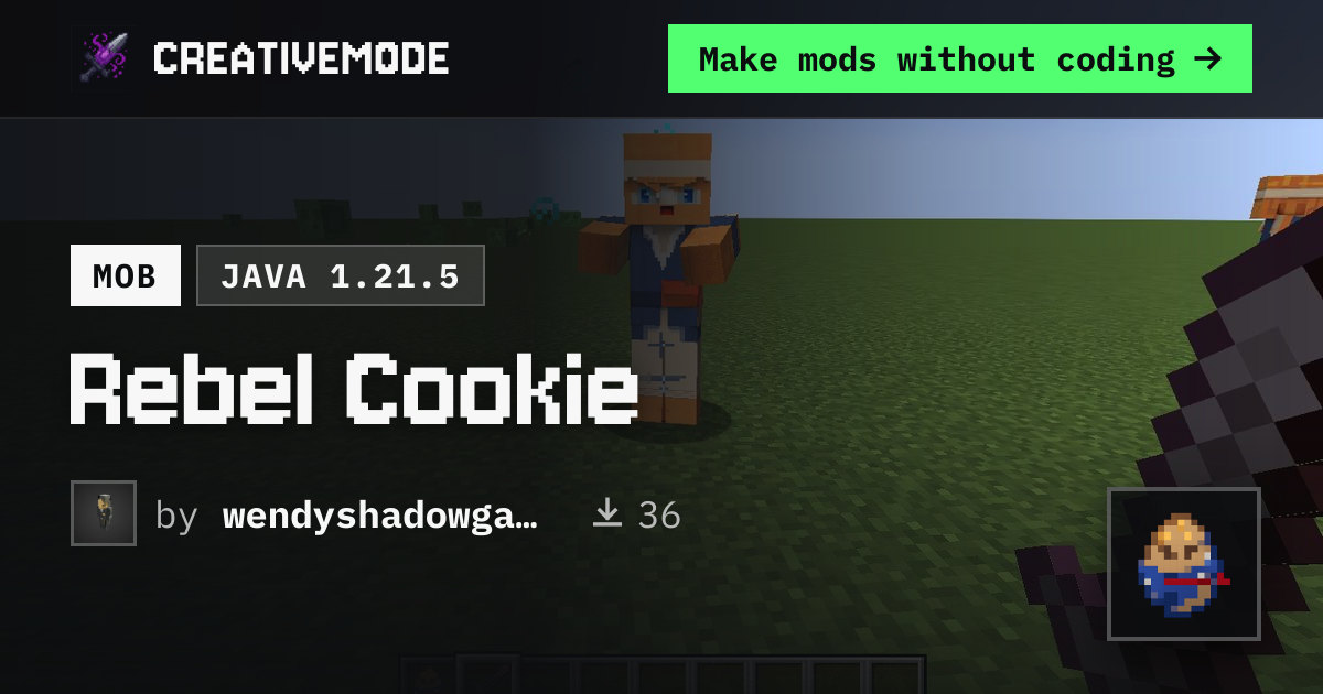 Rebel Cookie | Free Java 1.21.5 Mod | CreativeMode