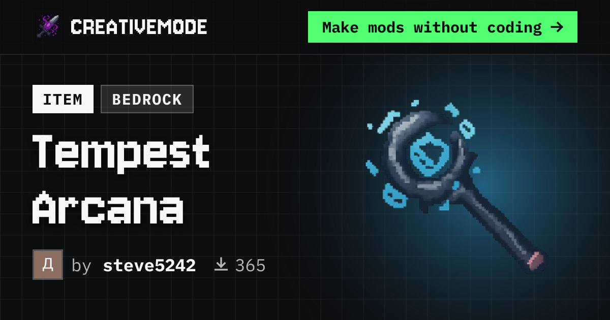 Tempest Arcana | Free Bedrock Addon | CreativeMode