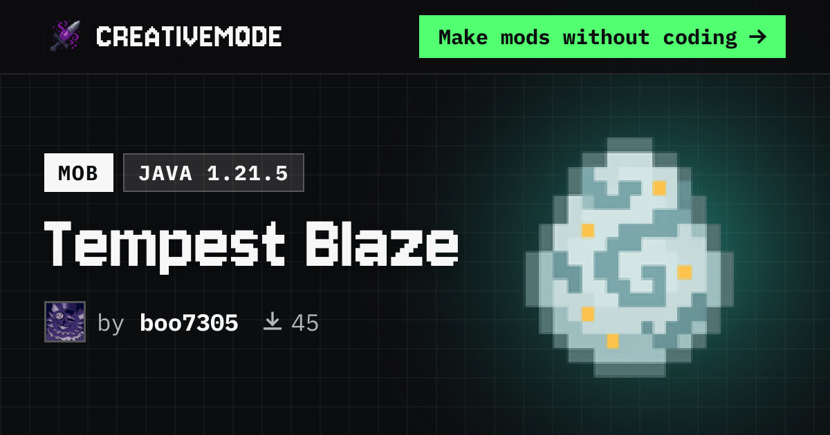 Tempest Blaze | Free Java 1.21.5 Mod | CreativeMode