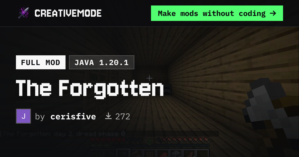 The Forgotten | Free Java 1.20.1 Mod | CreativeMode