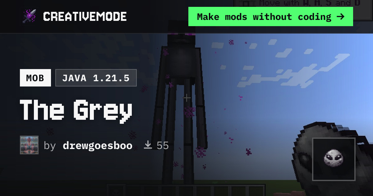 The Grey | Free Java 1.21.5 Mod | CreativeMode