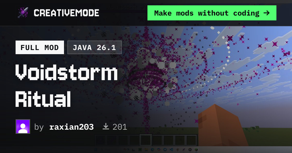 Voidstorm Ritual | Free Java 26.1 Mod | CreativeMode