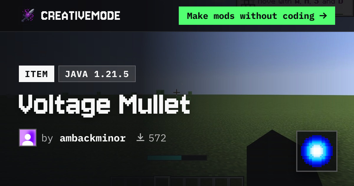 Voltage Mullet | Free Java 1.21.5 Mod | CreativeMode
