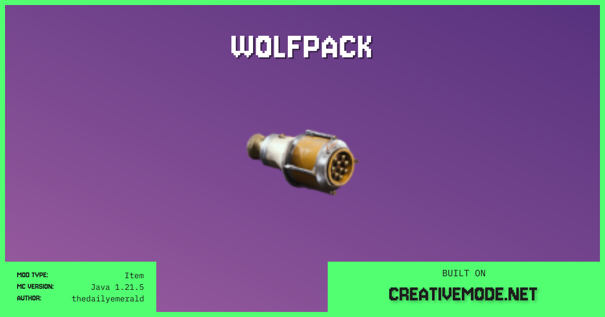 Wolfpack Free Java 1215 Mod Creativemode 